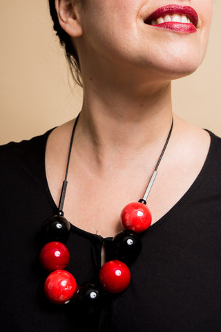 Mathilde red necklace