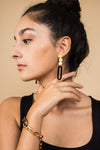 Dona black earrings