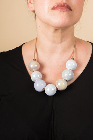 Andrea Blue, gray and black necklace
