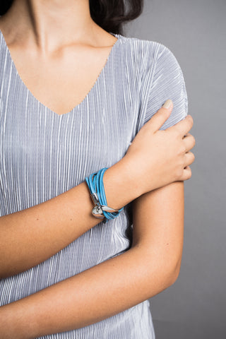 Clea Silver Marine blue bracelet