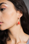 Amber Silver earrings