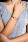 Clea gold marine blue bracelet