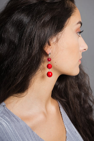 Miranda Red earrings
