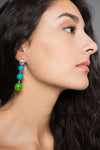 Dona green kaki earrings